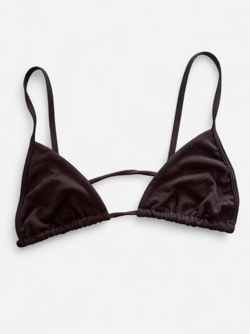Intimately Free People Tori Triangle Bralette Bikini Top Black Size XS/S